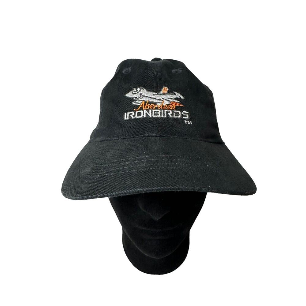 Aberdeen Ironbirds Hat Black Adjustable Cap Cal Ripken Baltimore Orioles MILB